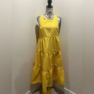 A New Day Sunny Yellow Tiered Maxi Dress